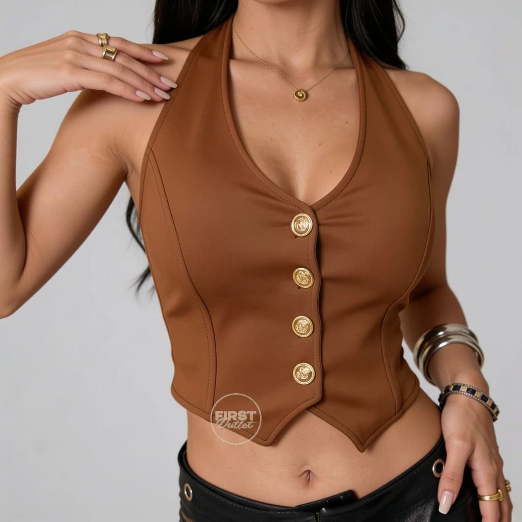 Colete Cropped Corselete Feminino Neoprene Cores Candy Chic 2026  Carnaval Copa Sustentação Lançamento São João