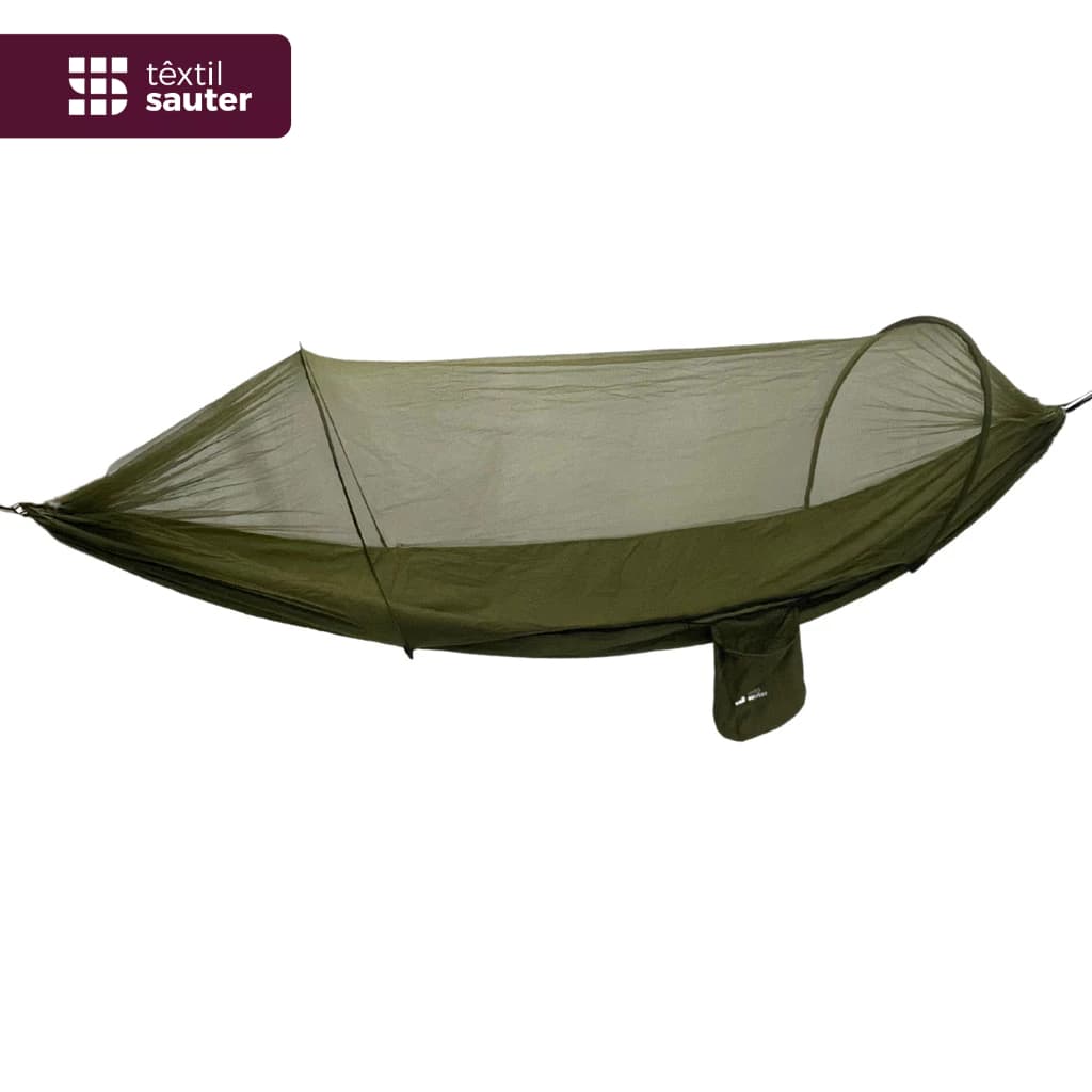 REDE DESCANSO VERDE C/ MOSQUITEIRO  270X140CM IMPERMEAVEL ATE 250KG