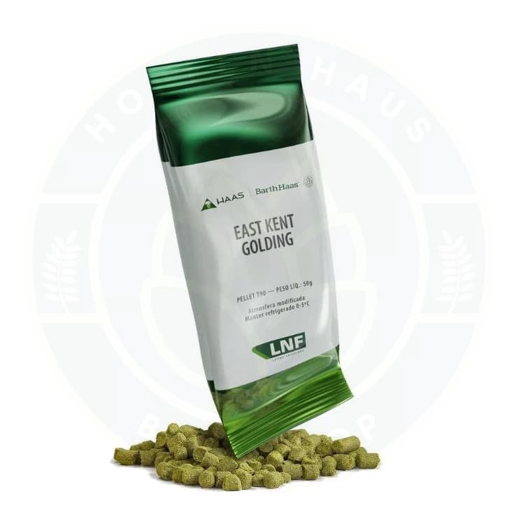 Lúpulo LNF East Kent Golding T90 em Pellets para Cerveja Artesanal - 50g