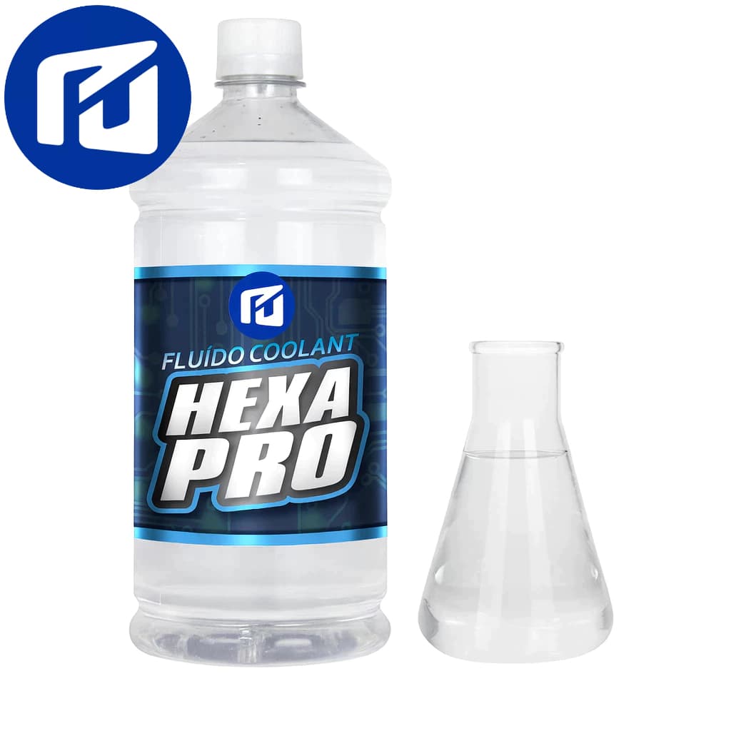Fluido Water Cooler 1 Litro HEXA PRO Transparente Premium - Alto Desempenho