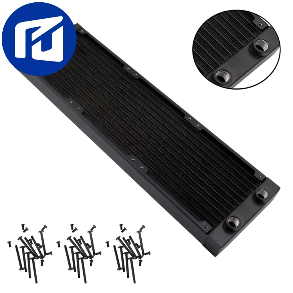 Radiador 360mm Para Water Cooler Custom Alumínio 27mm - G1/4