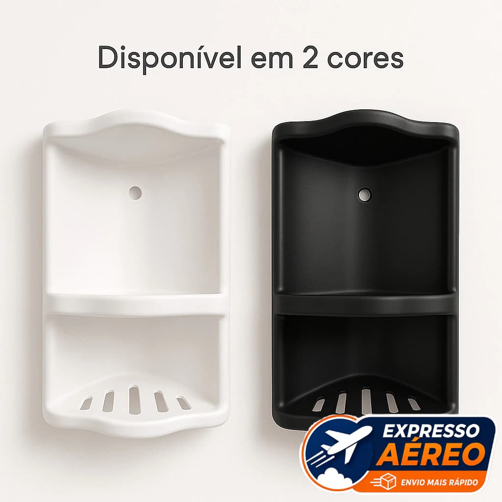 Cantoneira de Canto para Banheiro Porta Shampoo Resistente para Área de Box