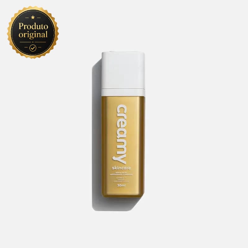 Sérum Vitamina C Gold Antioxidante Clareador Creamy 30ml Anti Idade Vegano Produto Original