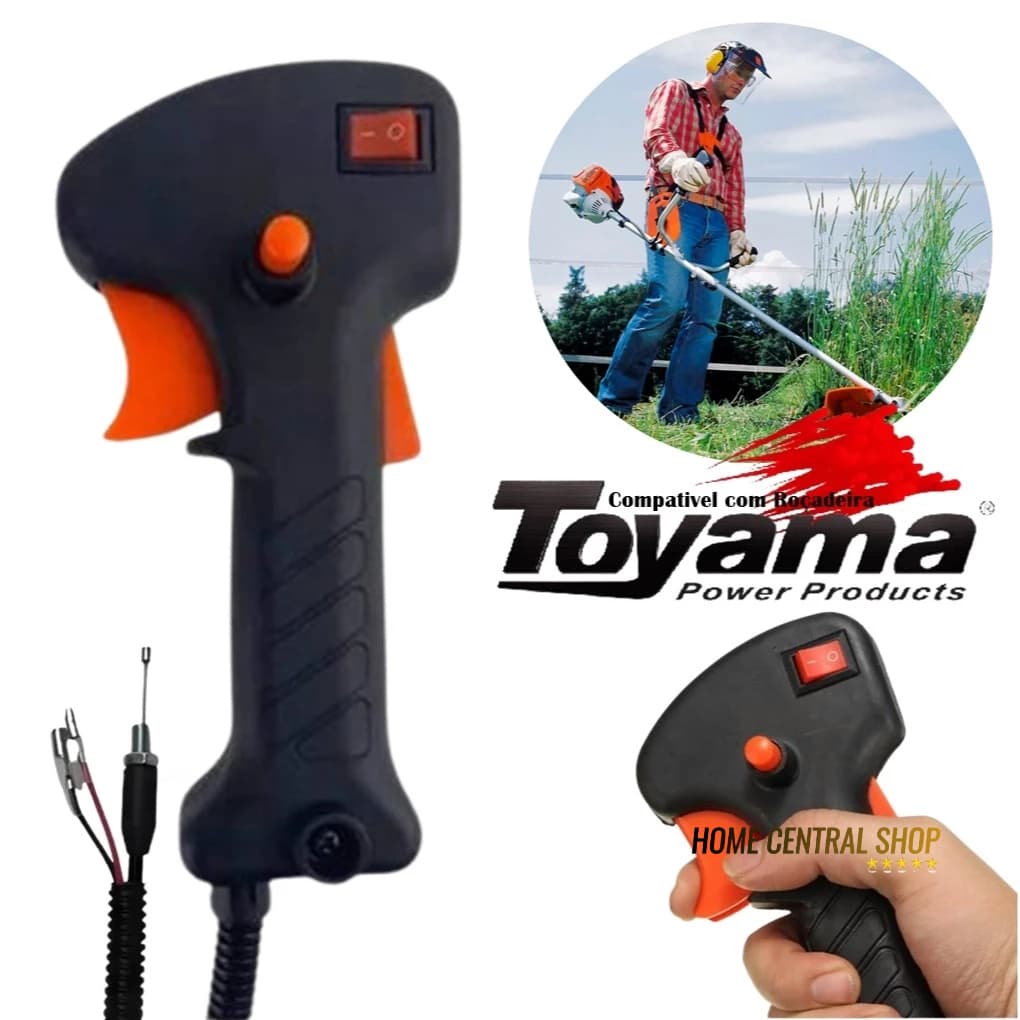 Acelerador Gatilho Guidão Punho P/ Roçadeira Toyama Tbc43 Tbc52 Tbc26 Tbc33 Tbc43sh RT43 RT52