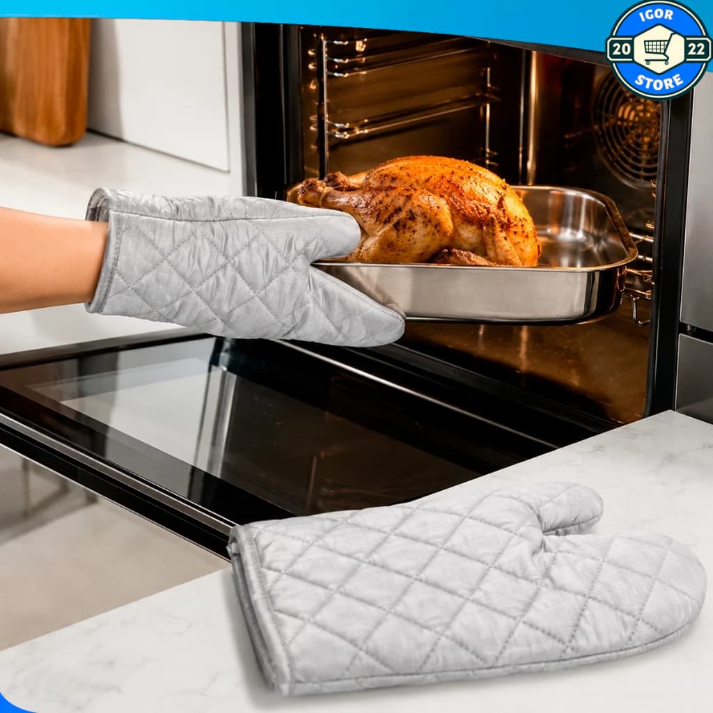 Luva Térmica Premium Para Forno Cozinha Altas Temperaturas Air Fryer Resistente ao Calor