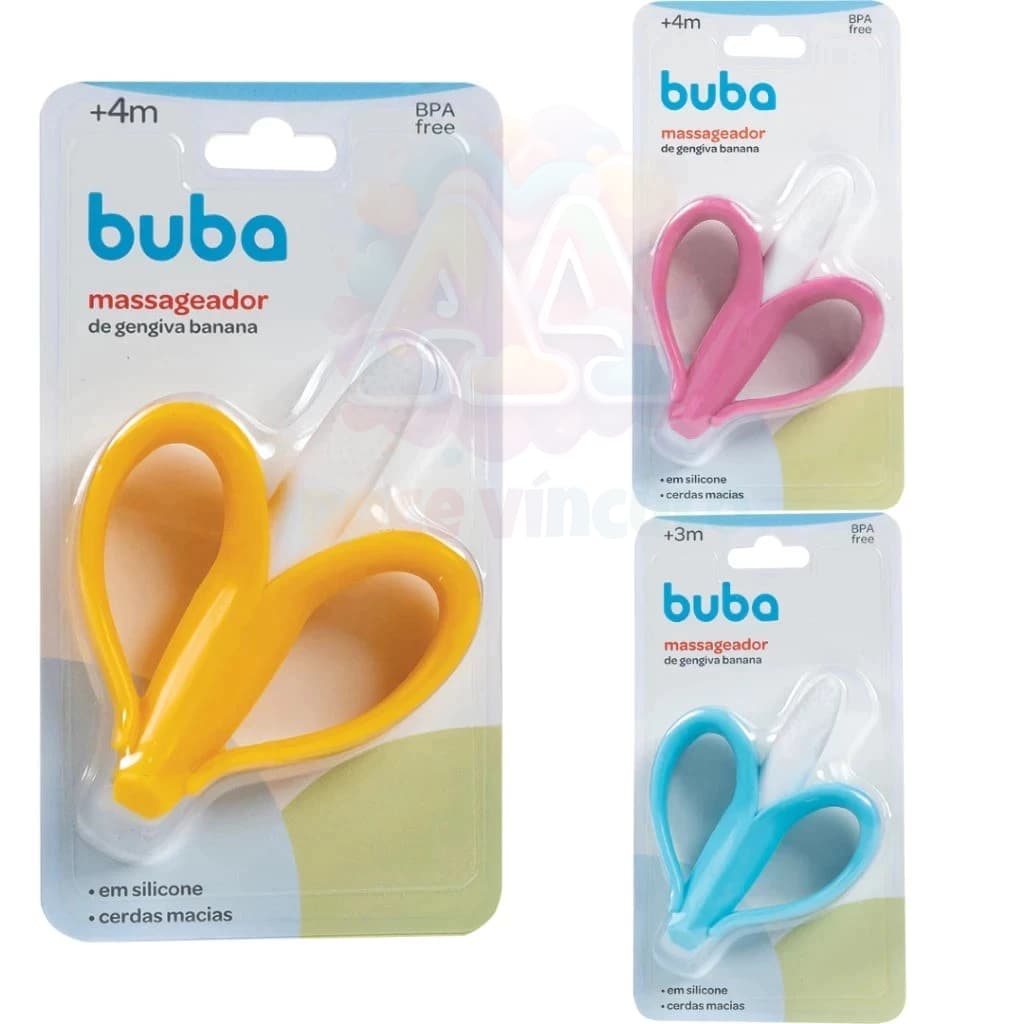 Mordedor Para Bebê Banana Bananinha infantil Massageador Buba