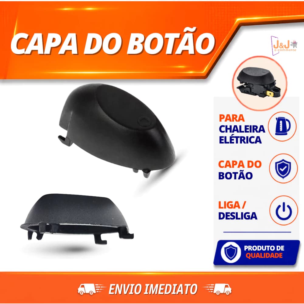 Capa Botão de Acionamento de Plástico da Chave Chaleira Elétrica Universal Reposição Unitário ou Kit