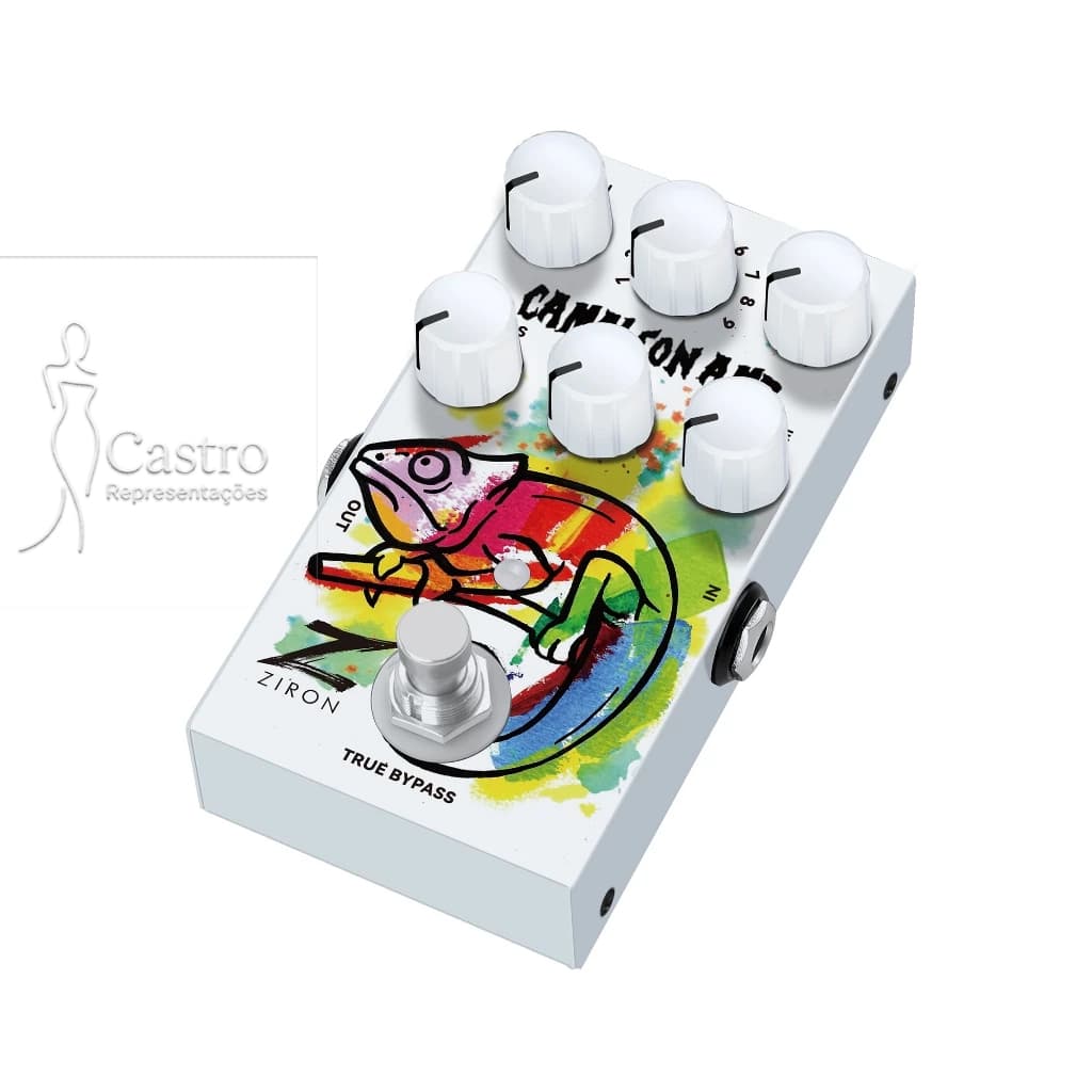 PEDAL CAMALEON SIMULA 9 MODELOS DE AMPLIFICADORES CLÁSSICOS TRUE BYPASS USB-C - DARK, BBBLUE, MESS