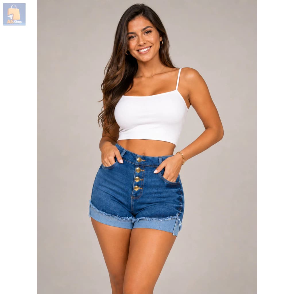 Jeans High Waist Despojado: Modelagem Impecável com Barra Desfiada