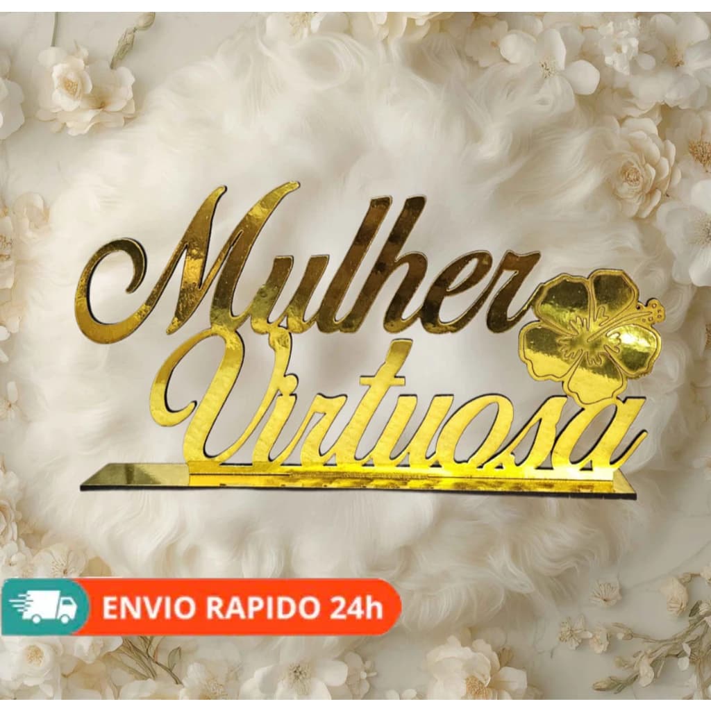 Placa frase DIA DAS MULHERES - CULTO DE MULHERES