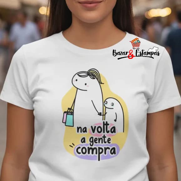 Camiseta Dia Das Mães Mãe Flork Na Volta agente Compra Camisa Mamãe Presente Divertido