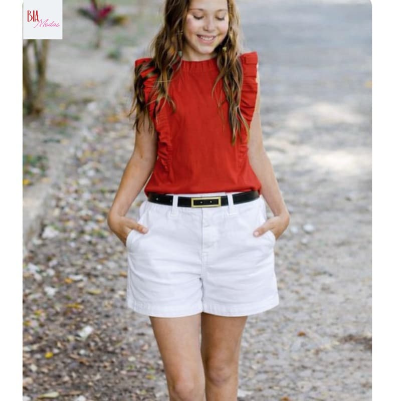 Cinto Fino infantil Feminino com fivela