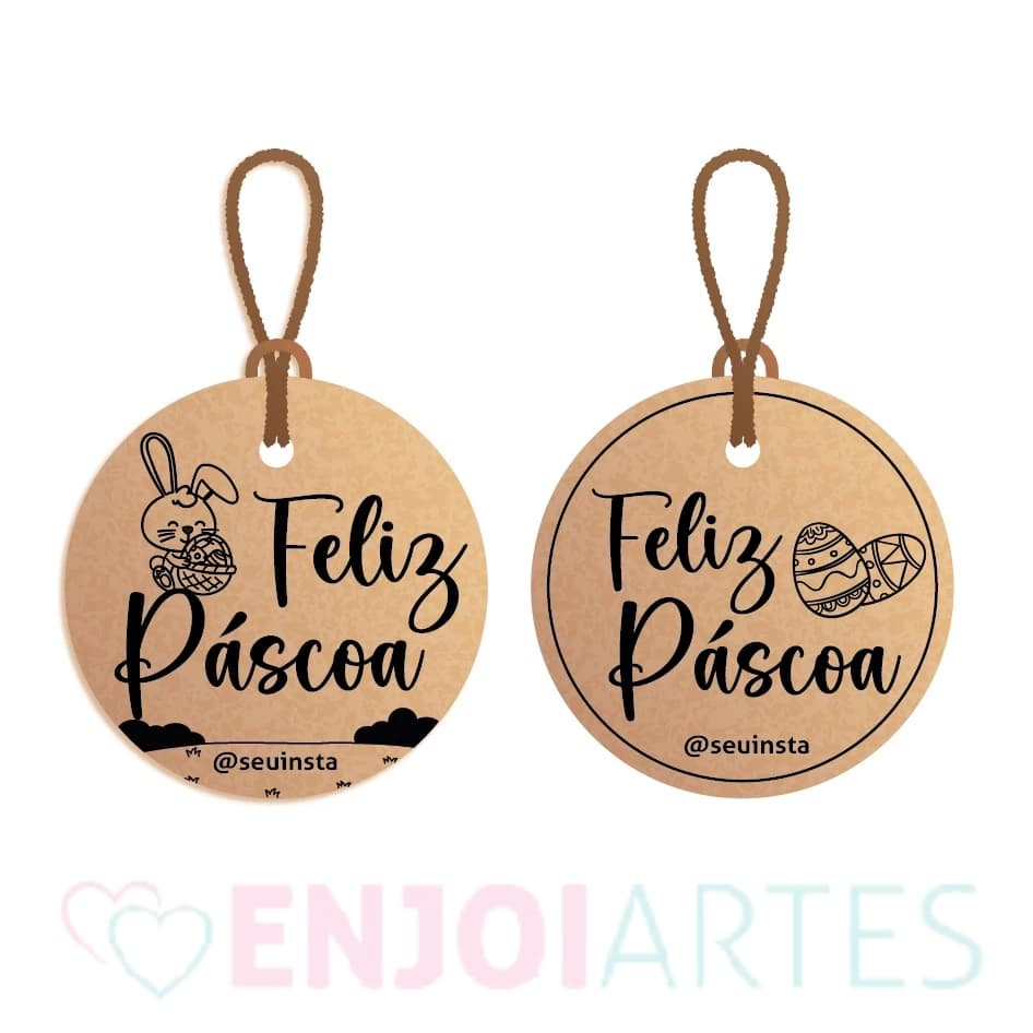 30 Tag Kraft Feliz Páscoa