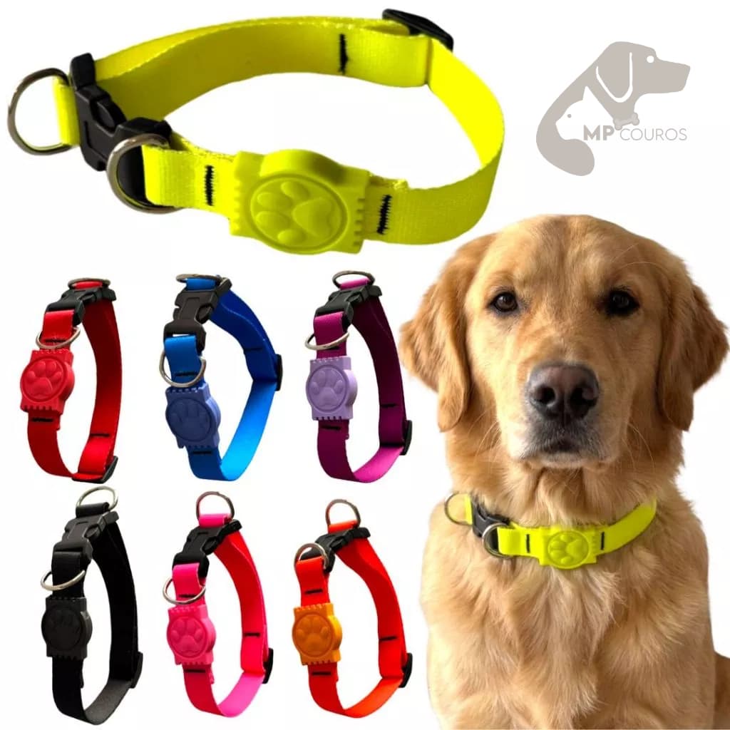 Coleira Para Cachorro Resistente Ajustável Com Fecho Rápido Para Cães Pequeno Médio Grande Porte