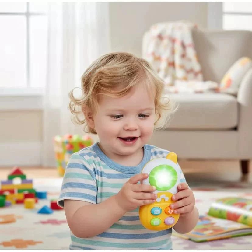 MINI CELULAR - Brinquedo Musical com Sons e Luzes para bebês + 24 meses - INCLUSAS DUAS PILHAS AA