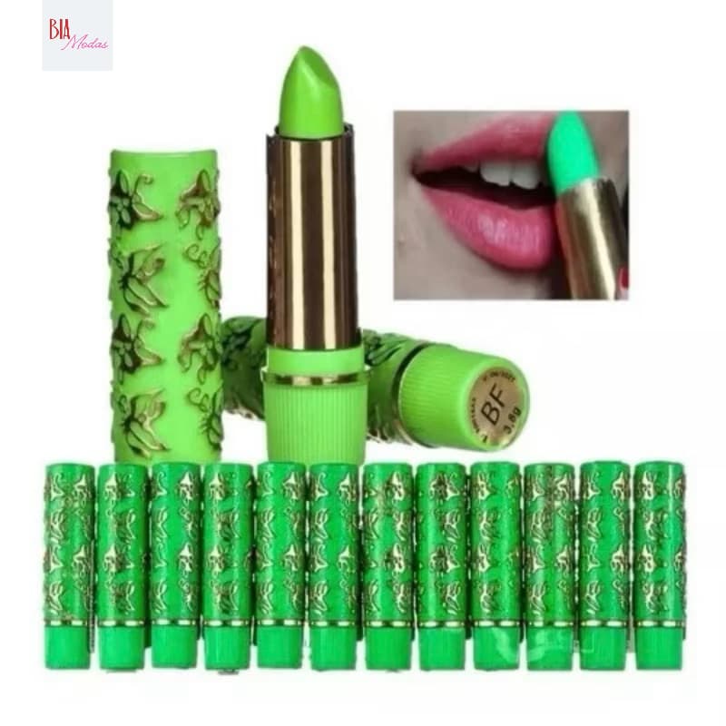 Batom da Vovó Mágico Verde | Efeito PH Muda de Cor | Estilo Tradicional