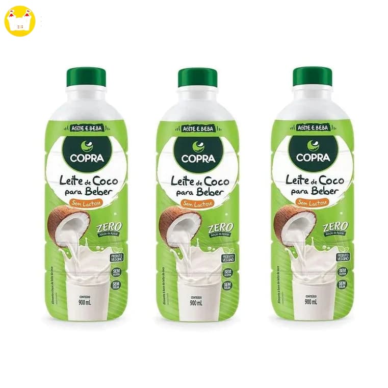 Kit 3uni Leite de Coco pronto para beber 900ml - Copra