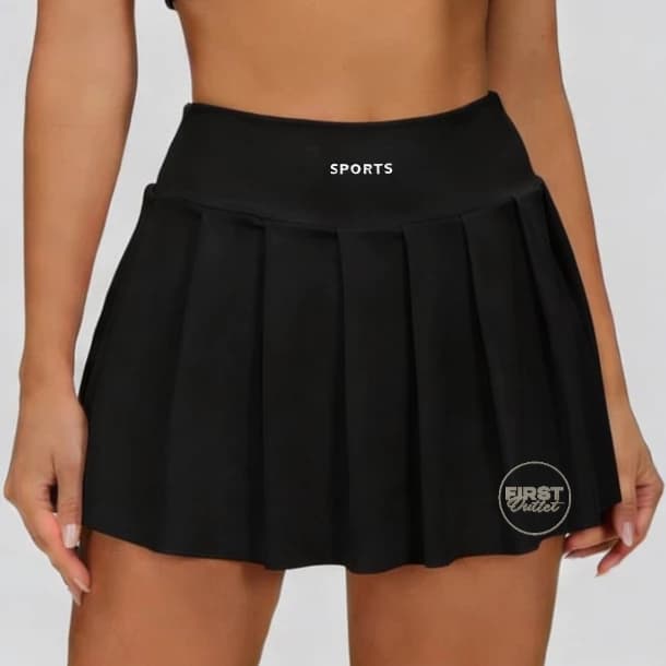 Saia Short Academia  Moda Feminina  Design Espostivo Confortável  Não Transparente  Cintura Alta Ginástica Dança Fit