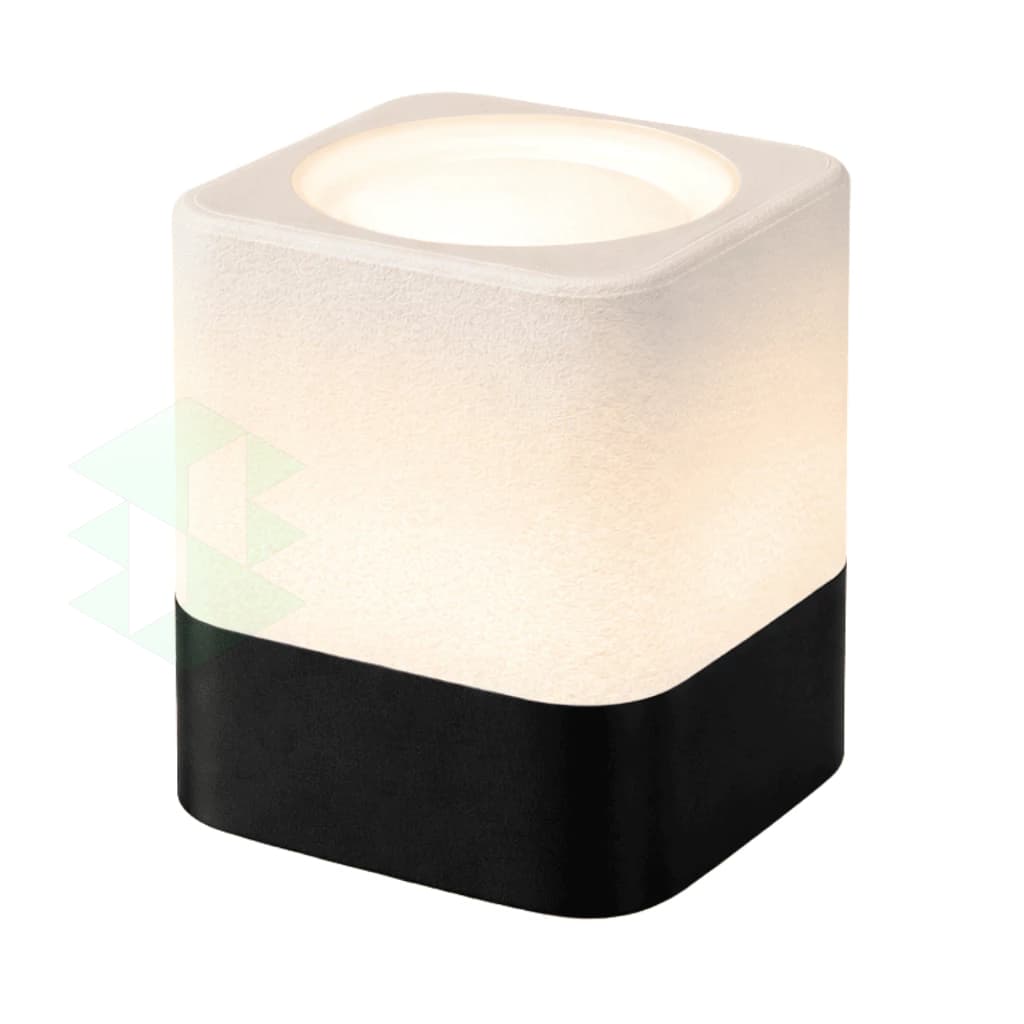Abajur Luminária Minimalista Quadrada Mesa Sala Quarto Estudo Leitura
