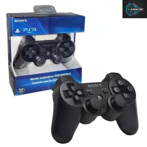 Controle para PS3 *PREMIUM PRIMEIRA LINHA* Sem Fio Wireless + Cabo Carregador Joystick Compatível Playstation 3 - TOP