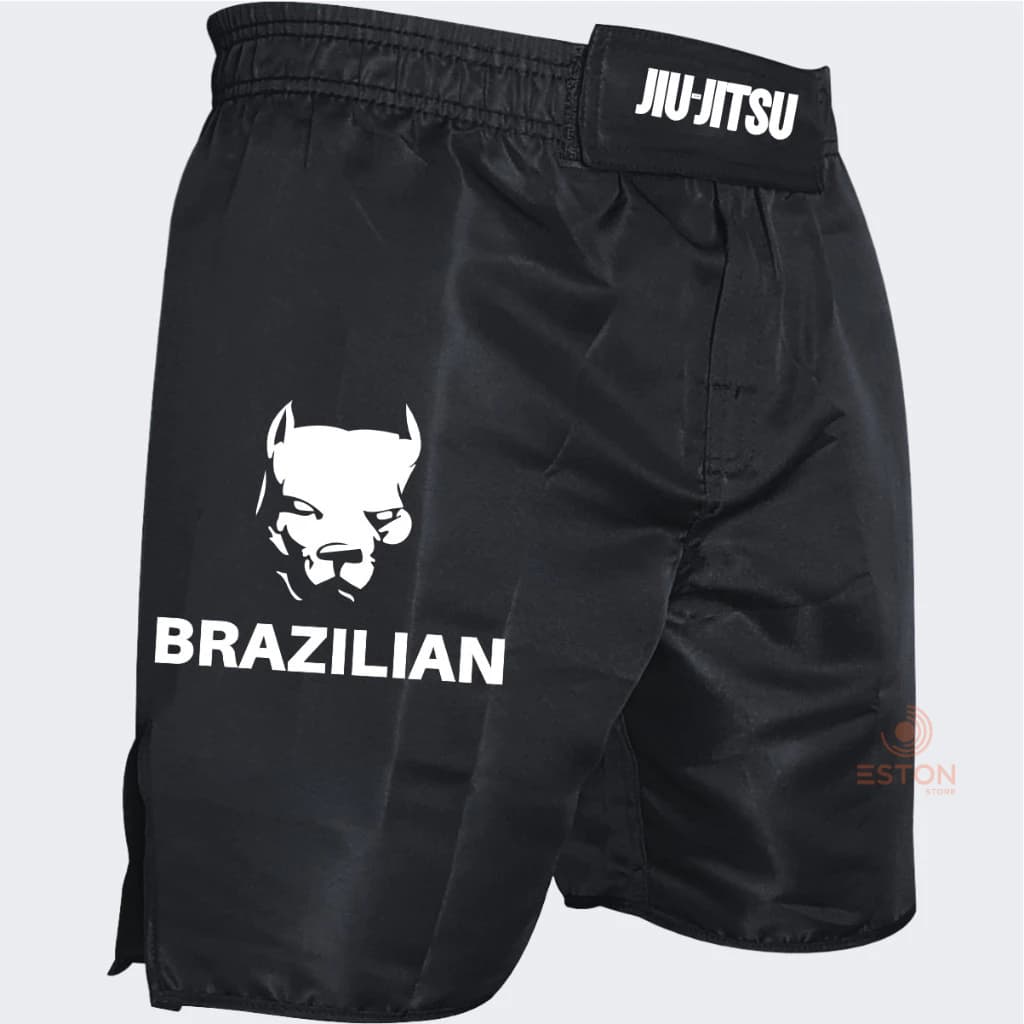 BERMUDA JIU JITSU NO - GI MMA E MUAY THAI TREINO LUTA BRAZILIAN reforçado