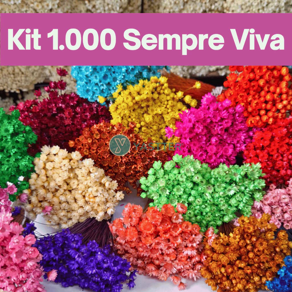 1.000 Florzinhas Sempre Vivas | Para Decoração, Convites, Lembrancinhas e Artesanato