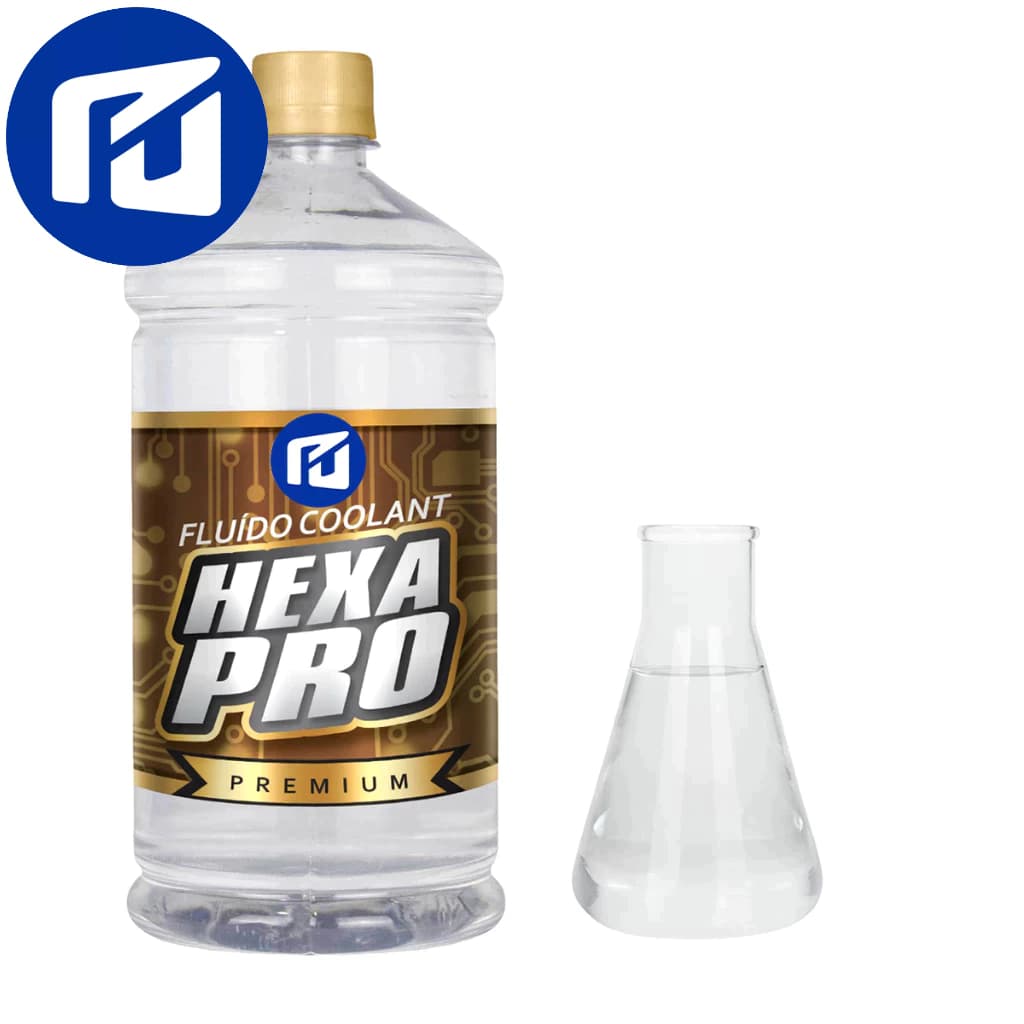 Fluido Water Cooler 1 Litro HEXA PRO Transparente Premium 4.0 - Alto Desempenho