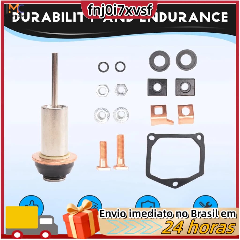 Kit universal de reparo e reconstrução do solenóide de partida do motor, conjunto de contatos do êmbolo para Toyota