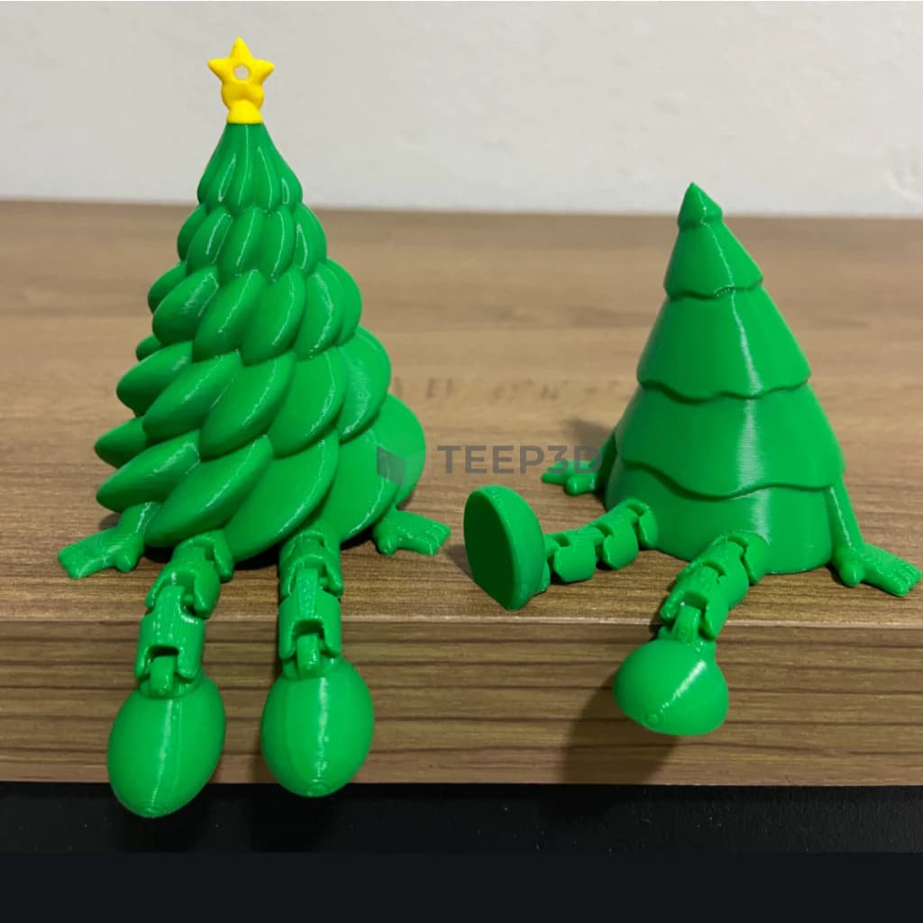 Árvores de Natal com Pernas Articuladas - Decoração Natalina