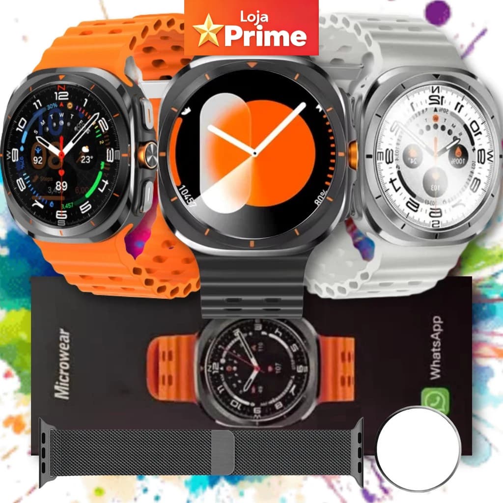 Relógio inteligente MA27, relógio Galaxy Watch Ultra com GPS e NFC, compatível com WhatsApp e Chat GPT