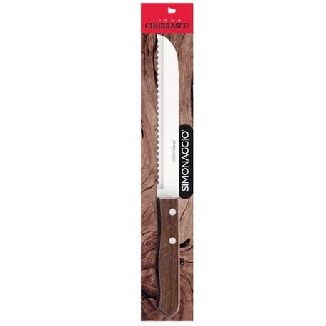 FACA INOX P/ PAO 7" ENCARTELADA CB MADEIRA