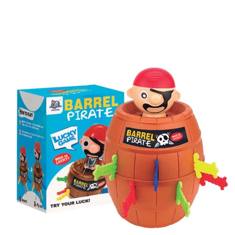 ZIPPY - BARRIL DO PIRATA C/ 16 ESPADAS