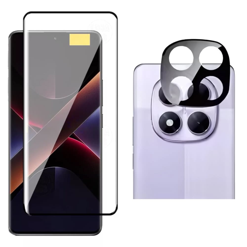 Película Vidro + Película 3d Câmera P/ Xiaomi Note 14 Pro 5g