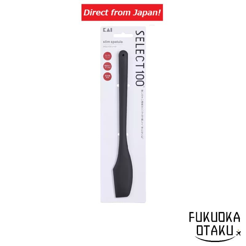 KAI SELECT100 Espátula de Silicone Slim DH3142【Direto do Japão】