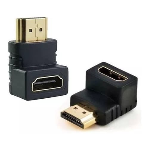 Adaptador Hdmi 90 Graus L Macho X Fêmea 1.4 P Tv 4k Parede