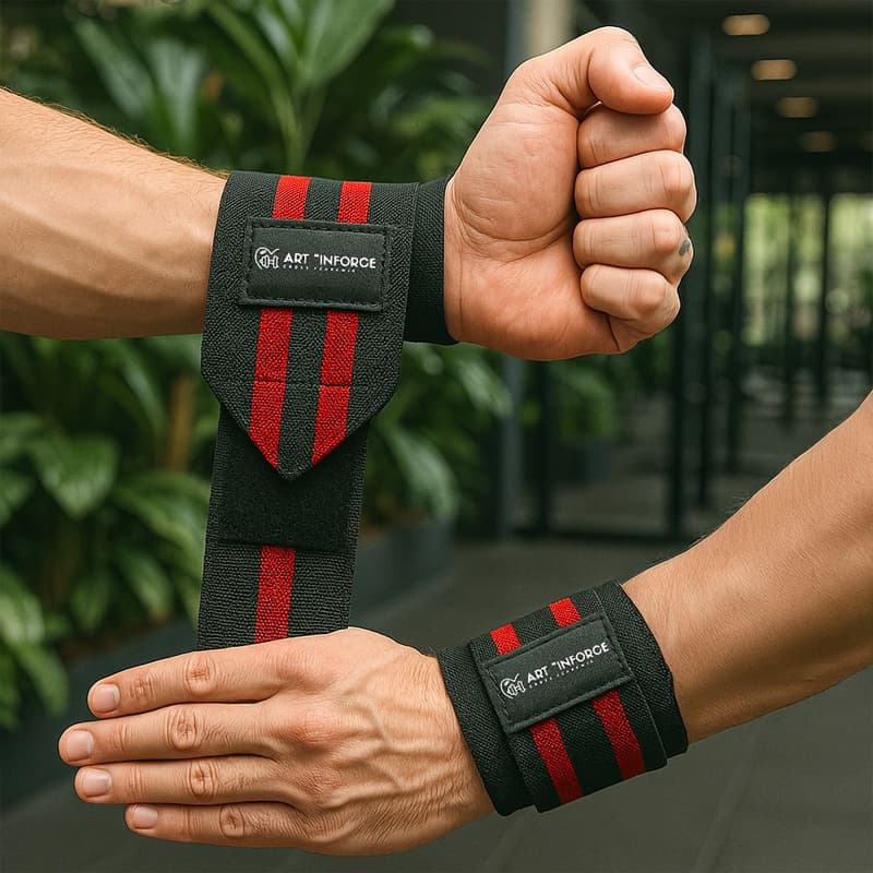 Munhequeira de Academia Ajustável Musculação Crossfit Suporte Confortável Envio Já