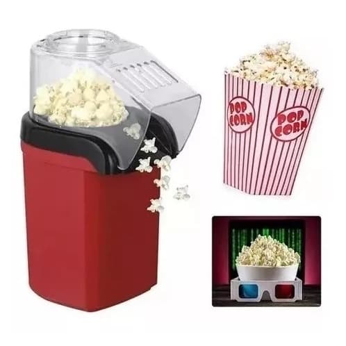Pipoqueira Elétrica Derrete Manteiga Popcorn Sem Oleo bivolt 110v  Maquina de Fazer Pipoca
