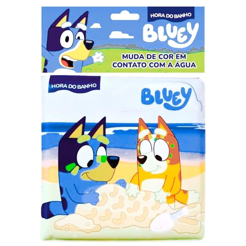 Livro Hora do Banho Bluey | Muda de Cor em Contato Com a Água