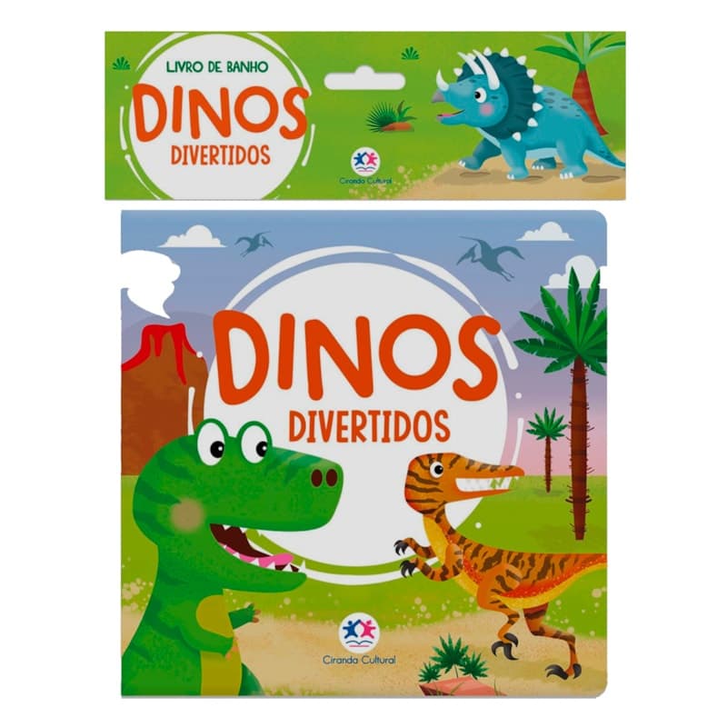 Livro  Dinos Divertidos | Livro de Banho