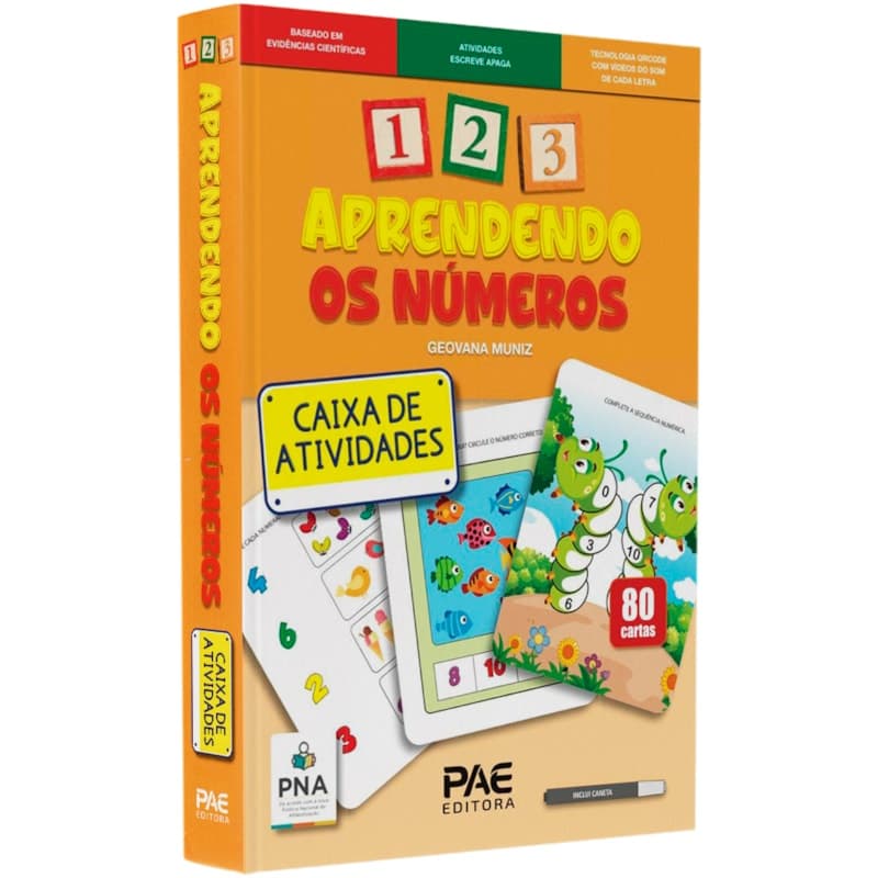 Livro 123 Aprendendo os Números | Caixa de Atividades