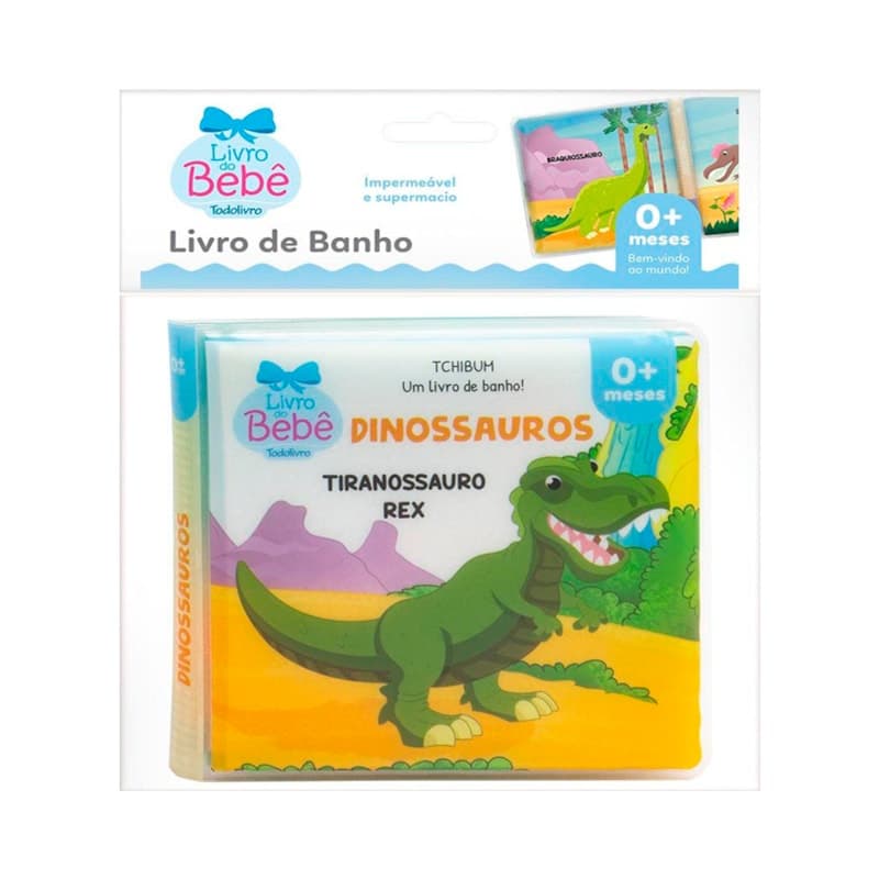 Livro Um Livro de Banho | Dinossauro | 0 a 6 meses