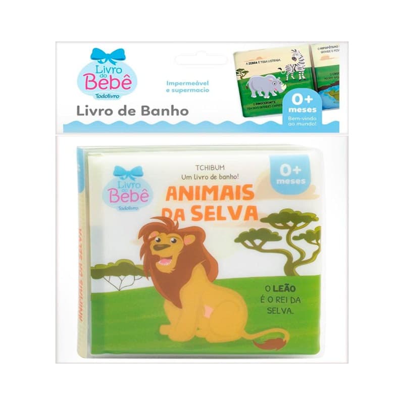 Livro Um Livro De Banho | Animais Da Selva | 0 a 6 meses