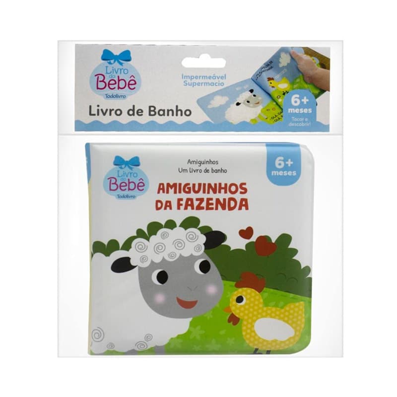Livro Um Livro de Banho | Amiguinhos da Fazenda | 6 a 12 meses