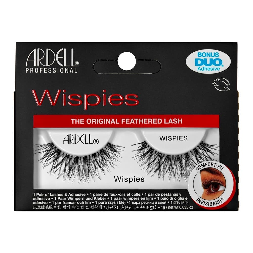 Cílios Postiços Ardell Wispies Preto Pacote 1 Par