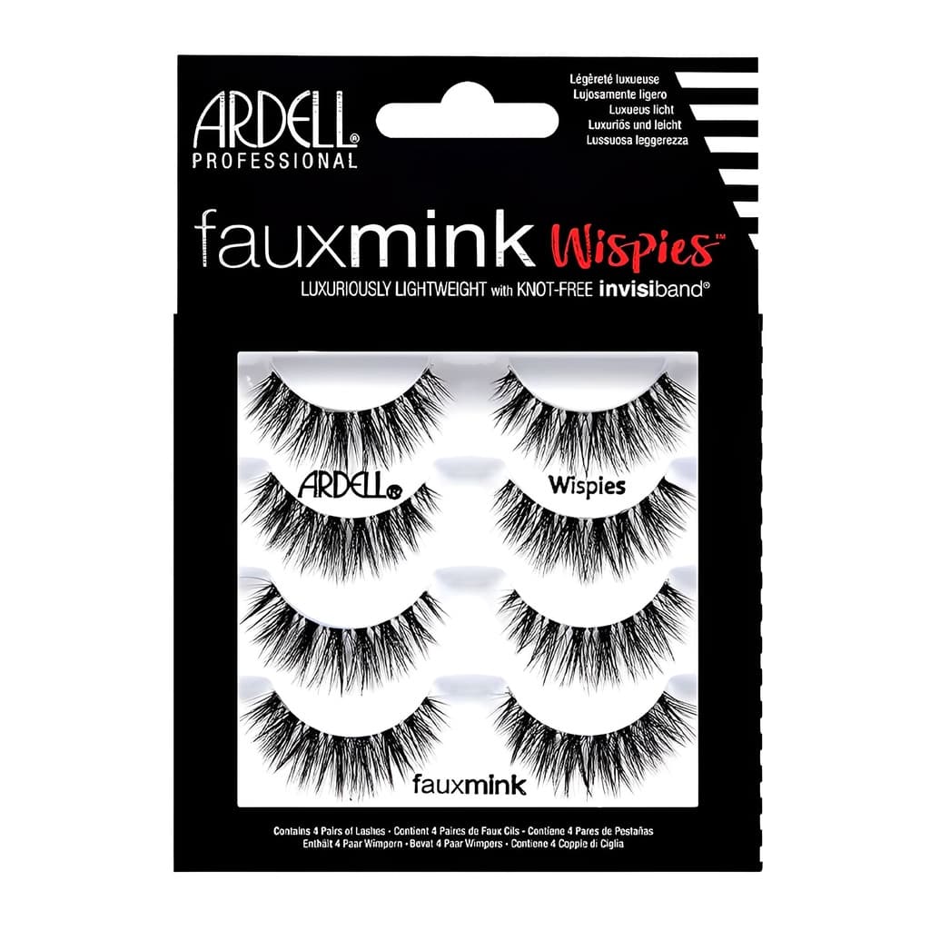 Ardell Cílios Postiços/Artificiais FauxMink Wispies 4 Pares