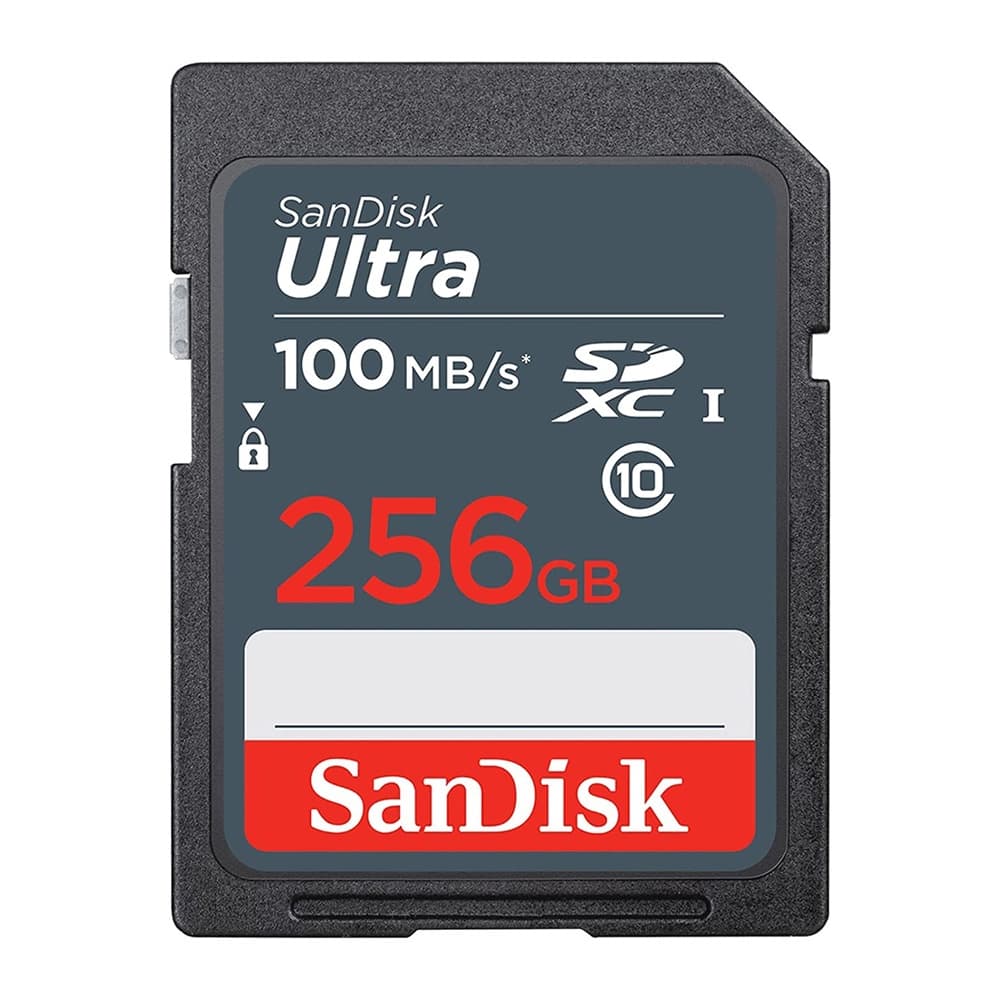 Cartão de Memória Sandisk 256gb Cartão Sd Ultra 100Mbs