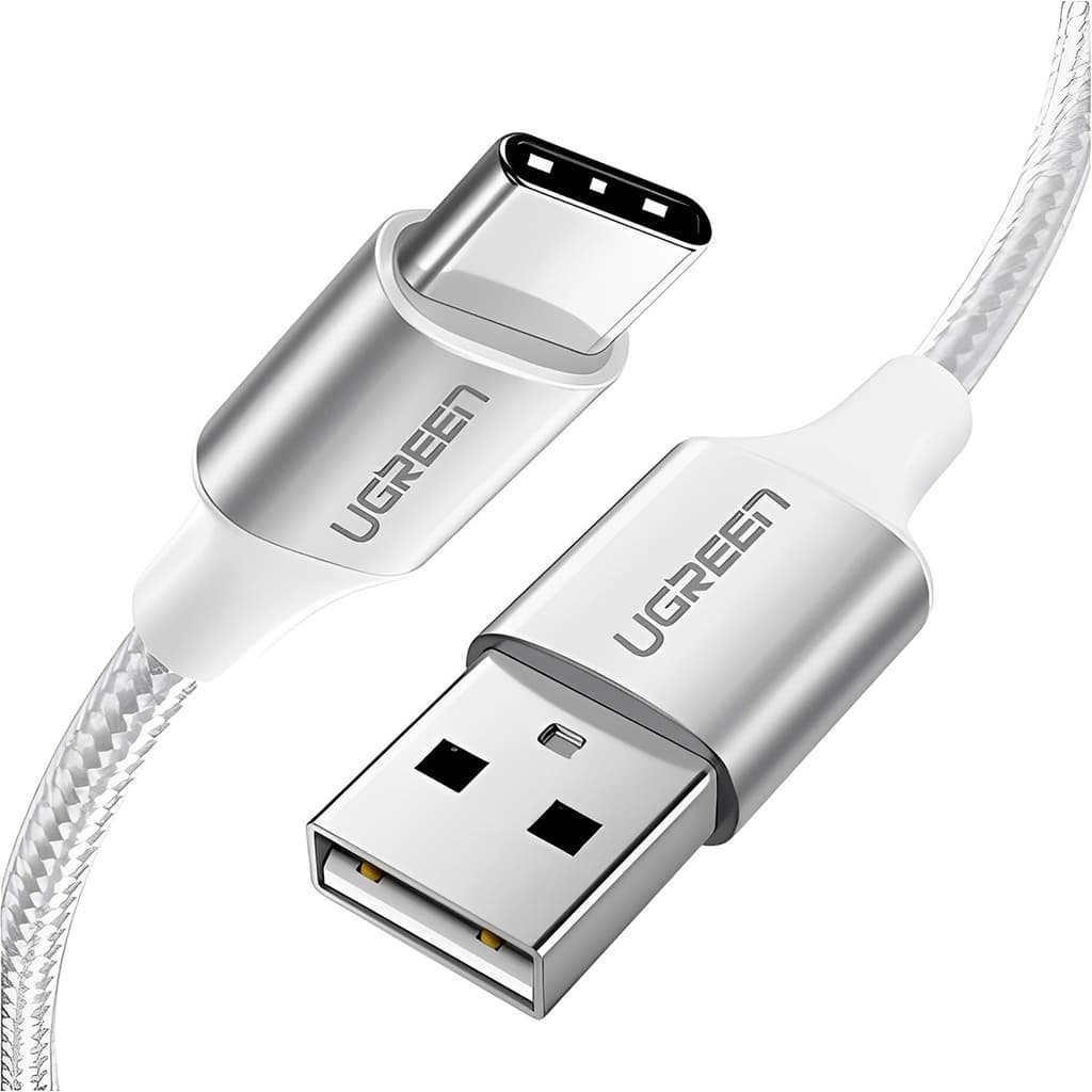 Cabo de Dados Ugreen Us288 Usb 2.0 p Usb Tipo C 1m Branco