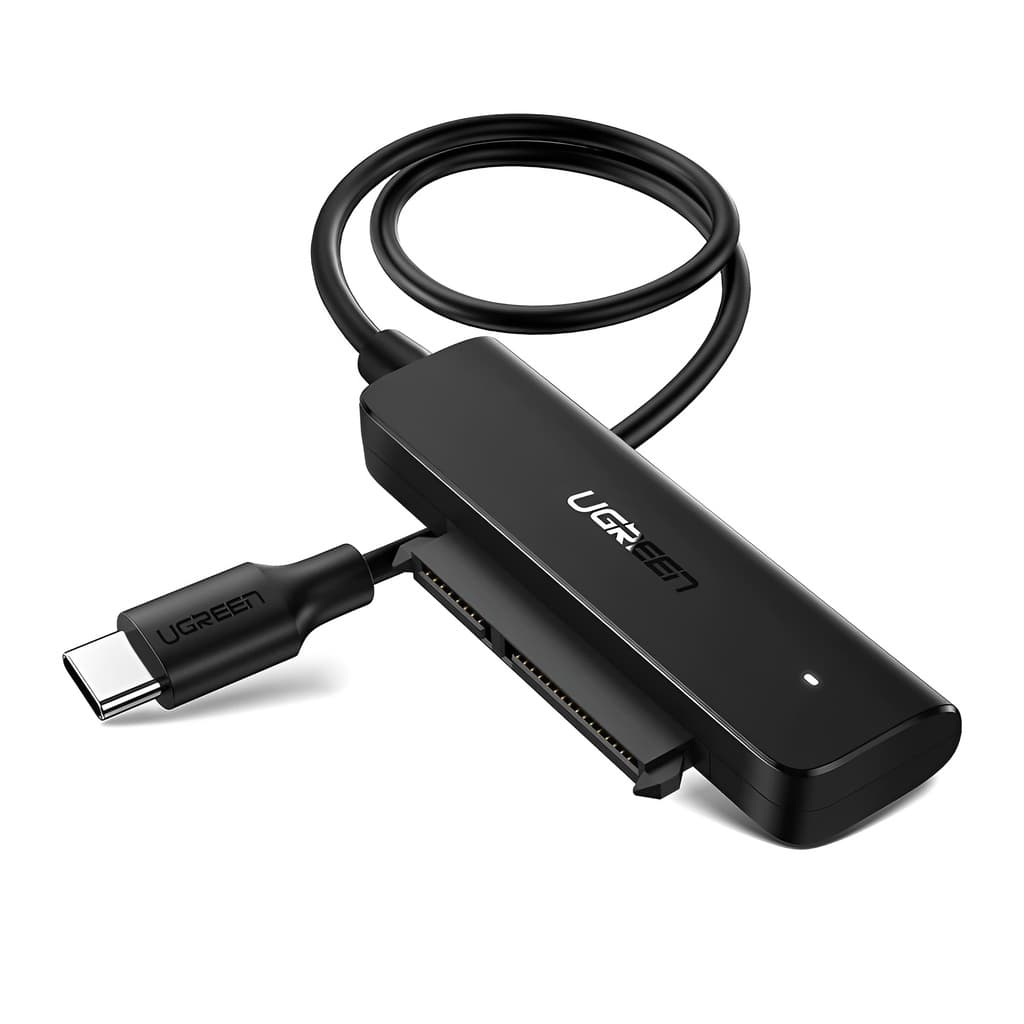 Cabo Adaptador Usb C Macho Ugreen para Sata 2.5 pol. Preto