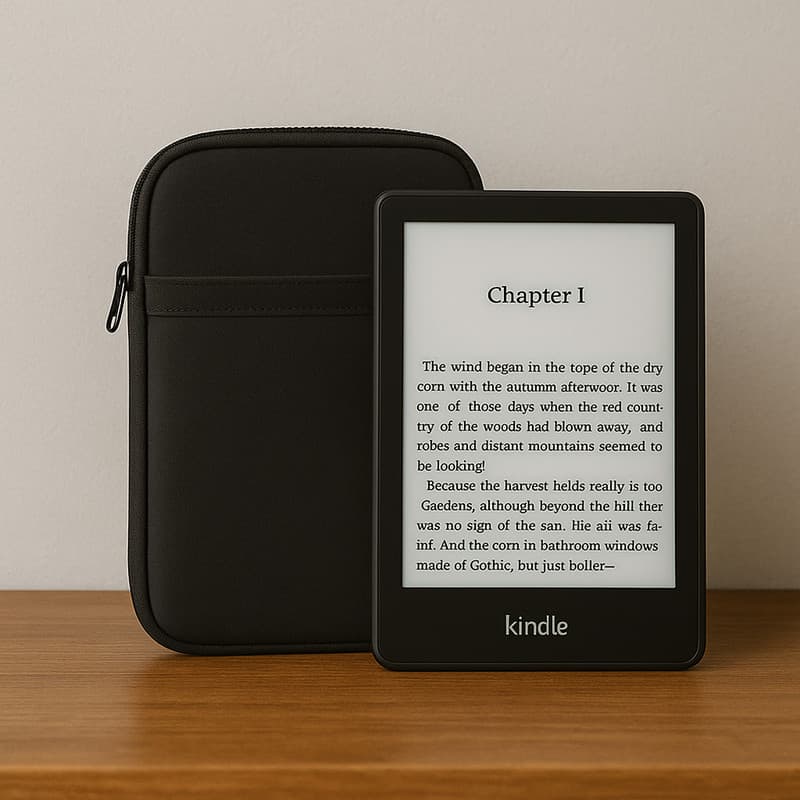 Estojo Premium Para Kindle Oasis e Clara HD C/ Compartimento Estilo Funcional