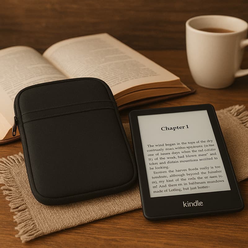 Case Para Kindle Paperwhite C/ Compartimento Compatível Kobo Clara HD Estilo Premium